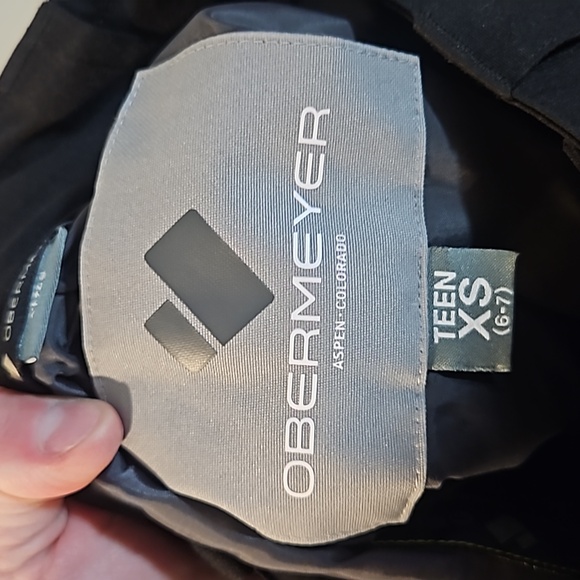 Obermeyer Youth Brisk Snow Pants: BLACK/GRAY: NEW WITH TAGS: SIZE XS (6/7) - Picture 5 of 7